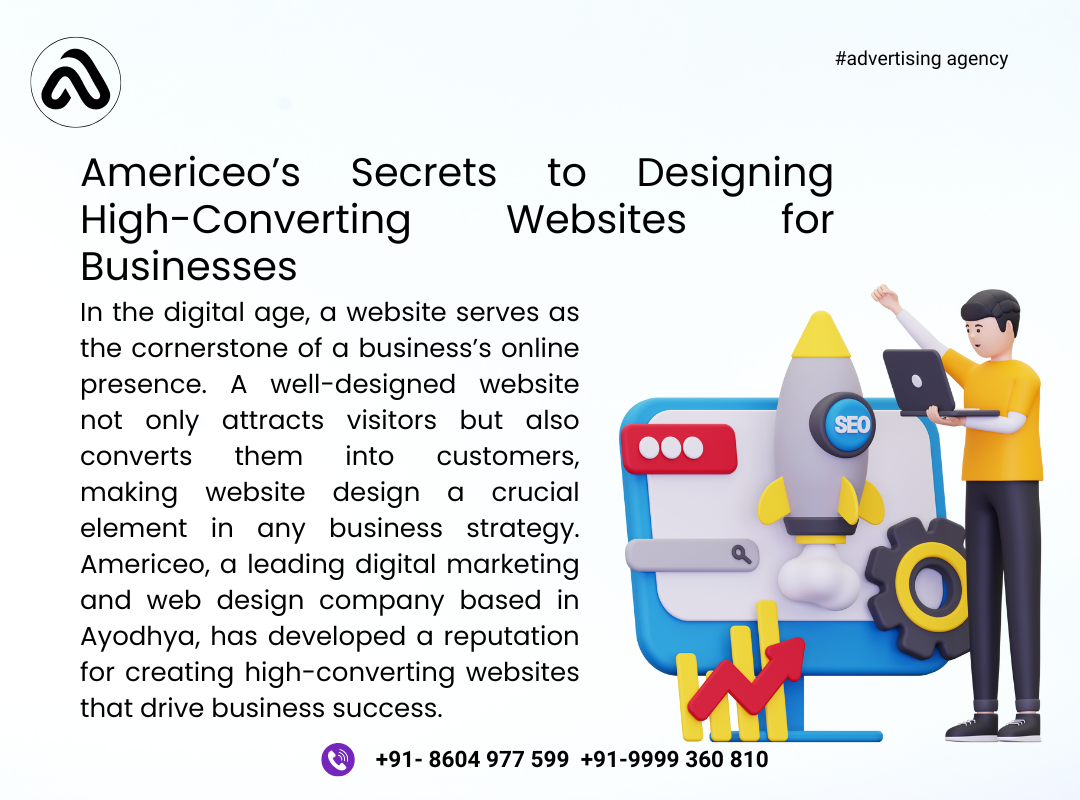 Americeo’s Secrets to Designing High-Converting Websites for Businesses